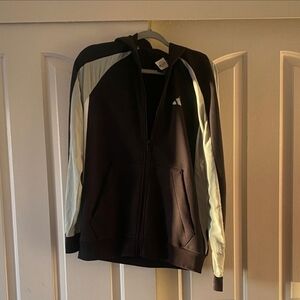 Adidas Black Full-Zip Hoodie. Size M